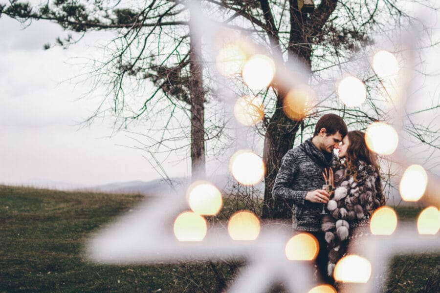 nature outdoors winter season couple love christmas lovely couple in love t20 9JRZKy